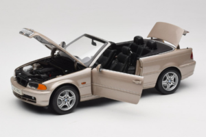 BMW 328i E46 Cabriolet Sand Beige Metallic Kyosho 1:18 80430009756 Metal - imagem 2 de 9