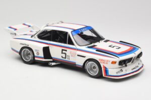 BMW 3.5 CSL E9 Gr.5 #5 K.W.M. Racing K. Miller / D. Cowart 6 Hours of Watkins Glen 1979 Minichamps 1:18 180792005 Metal - imagem 6 de 8