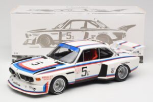 BMW 3.5 CSL E9 Gr.5 #5 K.W.M. Racing K. Miller / D. Cowart 6 Hours of Watkins Glen 1979 Minichamps 1:18 180792005 Metal - imagem 8 de 8