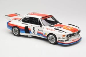 BMW 3.5 CSL E9 Gr.5 #5 S. Manhalter Winner Havirov Interseries 1977 Minichamps 1:18 180772005 Metal - imagem 6 de 8