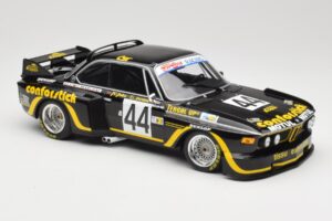 BMW 3.5 CSL E9 #44 A.S.P.M. Tanday Music J-C. Justice / J. Belin 24 Hours of Le Mans 1976 Minichamps 1:18 155762644 Metal - imagem 4 de 6
