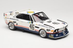 BMW 3.5 CSL E9 #46 Team Brock P. Brock / F. Muir / J. Aubriet 24 Hours of Le Mans 1976 Minichamps 1:18 153762646 Metal - imagem 4 de 6