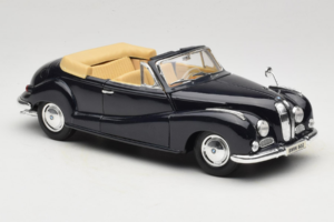 BMW 502 Cabriolet Preto Maisto 1:18 31817 Metal - imagem 6 de 8