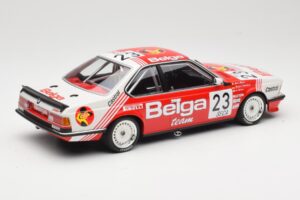 BMW 635 CSi E24 Belga Juma Racing M. Winkelhock / T. Regout 24 Hours of Spa 1985 Minichamps 1:18 155852523 Metal - imagem 2 de 6
