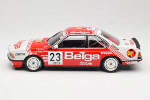 BMW 635 CSi E24 Belga Juma Racing M. Winkelhock / T. Regout 24 Hours of Spa 1985 Minichamps 1:18 155852523 Metal - imagem 3 de 6