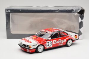 BMW 635 CSi E24 Belga Juma Racing M. Winkelhock / T. Regout 24 Hours of Spa 1985 Minichamps 1:18 155852523 Metal - imagem 6 de 6