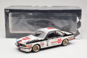 BMW 635 CSi E24 BMW Italia #4 R. Ravaglia / G. Berger 24 Hours of Spa 1984 Minichamps 1:18 155842504 Metal - imagem 6 de 6