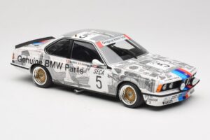 BMW 635 CSi E24 #5 R. Ravaglia Winner Spa 24 Hours 1985 Minichamps 1:18 155852505 Metal - imagem 4 de 6