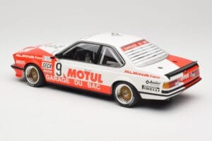 BMW 635 CSi E24 #9 Hollinger / P. Giroix Garage du Bac 24 Hours of Spa 1984 Minichamps 1:18 155842509 Metal - imagem 5 de 6