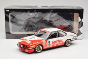 BMW 635 CSi E24 #9 Hollinger / P. Giroix Garage du Bac 24 Hours of Spa 1984 Minichamps 1:18 155842509 Metal - imagem 6 de 6