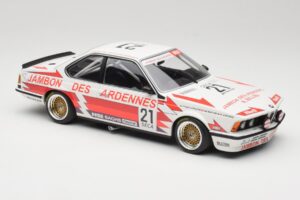 BMW 635CSi E24 Team Brun Motorsport #21 H. Grohs / T. Boutsen Spa 24 Hours 1985 Minichamps 1:18 155852521 Metal - imagem 4 de 6