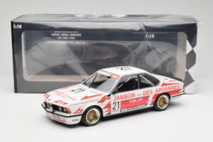 BMW 635CSi E24 Team Brun Motorsport #21 H. Grohs / T. Boutsen Spa 24 Hours 1985 Minichamps 1:18 155852521 Metal - imagem 6 de 6