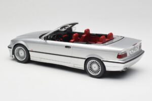 BMW Alpina B3 E36 3.2 Cabriolet Arctic Silver MCG 1:18 MCG18322 Metal - imagem 7 de 8