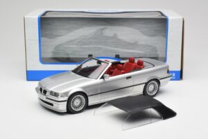 BMW Alpina B3 E36 3.2 Cabriolet Arctic Silver MCG 1:18 MCG18322 Metal - imagem 8 de 8