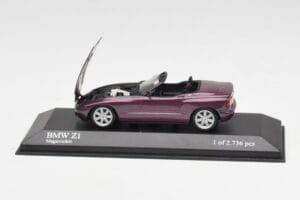 BMW Z1 E30 Roxo Metálico Minichamps 1:43 400020101 Metal - imagem 4 de 5