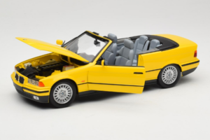 BMW 3 Series E36 Cabriolet Amarelo UT Models 1:18 BMW007 Metal - imagem 2 de 8