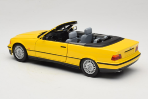 BMW 3 Series E36 Cabriolet Amarelo UT Models 1:18 BMW007 Metal - imagem 7 de 8