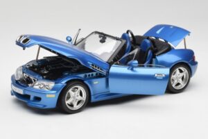BMW Z3 E36 M Roadster Estoril Blue Bburago 1:18 3349-M1 Metal - imagem 2 de 8