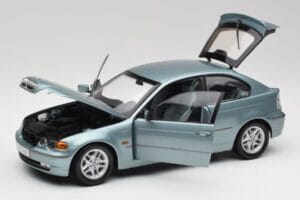 BMW 325Ti E46 Compact Azul Claro Metálico Kyosho 1:18 80430024439 Metal - imagem 2 de 8