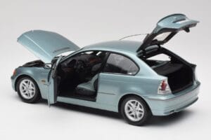 BMW 325Ti E46 Compact Azul Claro Metálico Kyosho 1:18 80430024439 Metal - imagem 5 de 8