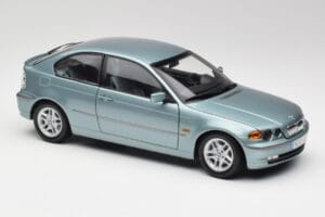 BMW 325Ti E46 Compact Azul Claro Metálico Kyosho 1:18 80430024439 Metal - imagem 6 de 8