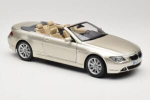 BMW 6 Series E64 Cabriolet Mineral Silver Metallic Kyosho 1:18 80430153437 Metal - imagem 7 de 9
