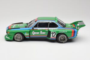 BMW 3.5 CSL E9 Gruppe 5 #12 H. Quester / G. Nilsson Zeltweg Winner 1976 Minichamps 1:18 180762012 Metal - imagem 4 de 8