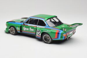BMW 3.5 CSL E9 Gruppe 5 #12 H. Quester / G. Nilsson Zeltweg Winner 1976 Minichamps 1:18 180762012 Metal - imagem 7 de 8
