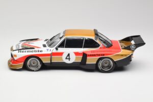 BMW 3.5 CSL E9 Gruppe 5 #4 J. Fitzpatrick / T. Walkinshaw Silverstone Winner 1976 Minichamps 1:18 180762004 Metal - imagem 4 de 8