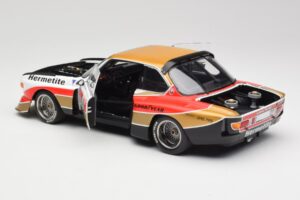 BMW 3.5 CSL E9 Gruppe 5 #4 J. Fitzpatrick / T. Walkinshaw Silverstone Winner 1976 Minichamps 1:18 180762004 Metal - imagem 5 de 8