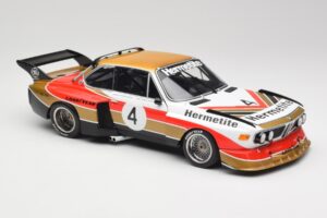 BMW 3.5 CSL E9 Gruppe 5 #4 J. Fitzpatrick / T. Walkinshaw Silverstone Winner 1976 Minichamps 1:18 180762004 Metal - imagem 6 de 8