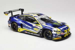 BMW M4 GT3 G82 #46 A. Farfus / V. Rossi Team WRT 24 Hours of Spa 2023 Minichamps 1:18 113232646 Metal - imagem 6 de 8