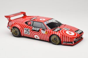 BMW M1 BASF GS Sport #35 H-J. Stuck / H. Heyer 6 Hours of Silverstone 1981 Minichamps 1:18 155812935 Metal - imagem 4 de 6