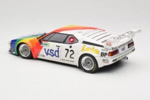 BMW M1 #72 BMW France Zol Auto B. Rousselot / J. Servanin 24 Hours of Le Mans 1981 Minichamps 1:18 180812972 Metal - imagem 7 de 8