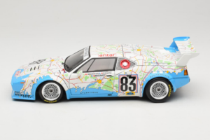 BMW M1 Carte de France #83 D. Pironi / D. Quester 24 Hours of Le Mans 1980 Minichamps 1:18 180802983 Metal - imagem 4 de 8