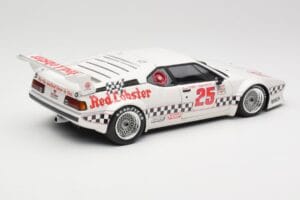 BMW M1 #25 Red Lobster D. Cowart / K. Miller LA Times GP Riverside 1981 Minichamps 1:18 180812925 Metal - imagem 3 de 8