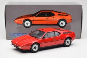 BMW M1 Vermelho Norev 1:18 183220 Metal - imagem 8 de 8