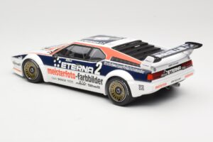 BMW M1 Schnitzer #2 H-J. Stuck Winner Deutsche Automobil Rennsport Trophy Zolder 1982 Minichamps 1:18 155822902 Metal - imagem 5 de 6
