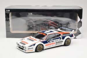 BMW M1 Schnitzer #2 H-J. Stuck Winner Deutsche Automobil Rennsport Trophy Zolder 1982 Minichamps 1:18 155822902 Metal - imagem 6 de 6