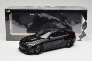 BMW M2 CS F87 Preto Metallic com jantes pretas Minichamps 1:18 155021026 Metal - imagem 6 de 6