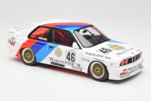 BMW M3 E30 #46 R. Ravaglia / E. Pirro WTCC Calder Park 1987 Minichamps 1:18 180872046-O Metal - imagem 6 de 8