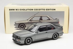 BMW M3 E30 Sport Evolution Cecotto Cinzento AUTOart 1:18 70567 Metal - imagem 8 de 8