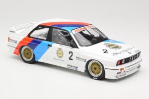 BMW M3 E30 Zackspeed #2 E. van de Poele Champion DTM 1987 Minichamps 1:18 155872002 Metal - imagem 4 de 6