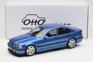 BMW M3 E36 Sedan Azul Otto 1:18 OT1082 Resina - imagem 6 de 6