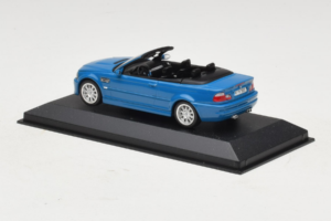 BMW M3 E46 Cabriolet Azul Minichamps 1:43 BMW015 Metal - imagem 3 de 4