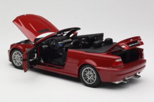 BMW M3 E46 Cabriolet Vermelho Kyosho 1:18 08505R Metal - imagem 5 de 8