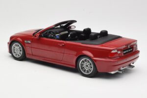 BMW M3 E46 Cabriolet Vermelho Kyosho 1:18 08505R Metal - imagem 7 de 8