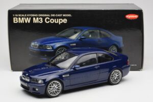 BMW M3 E46 Azul Kyosho 1:18 08503BL Metal - imagem 8 de 8
