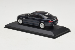 BMW M3 E46 Azul Escuro Minichamps 1:43 80420009763-R1 Metal - imagem 3 de 4