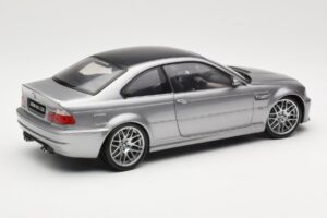 BMW M3 E46 CSL Prata Kyosho 1:18 08506S Metal - imagem 3 de 8